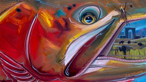 Abstract Fish Face Series .